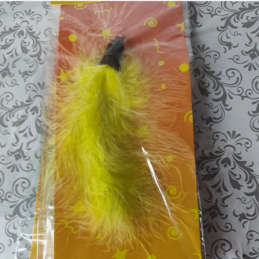 Lot of 3 Lazy Pet Interactive Tail Tease Cat Toy Green, Brown, & Yellow C9
